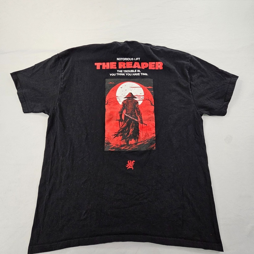 Notorious Lift The Reaper Black Short Sleeve T-Shirt Men's XL